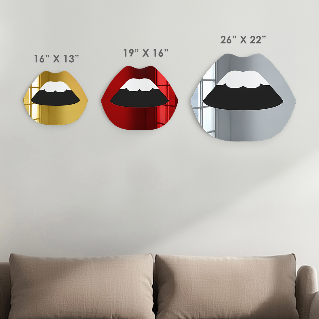 Lips Mirror Wall Art – Bold Pop Glam Décor