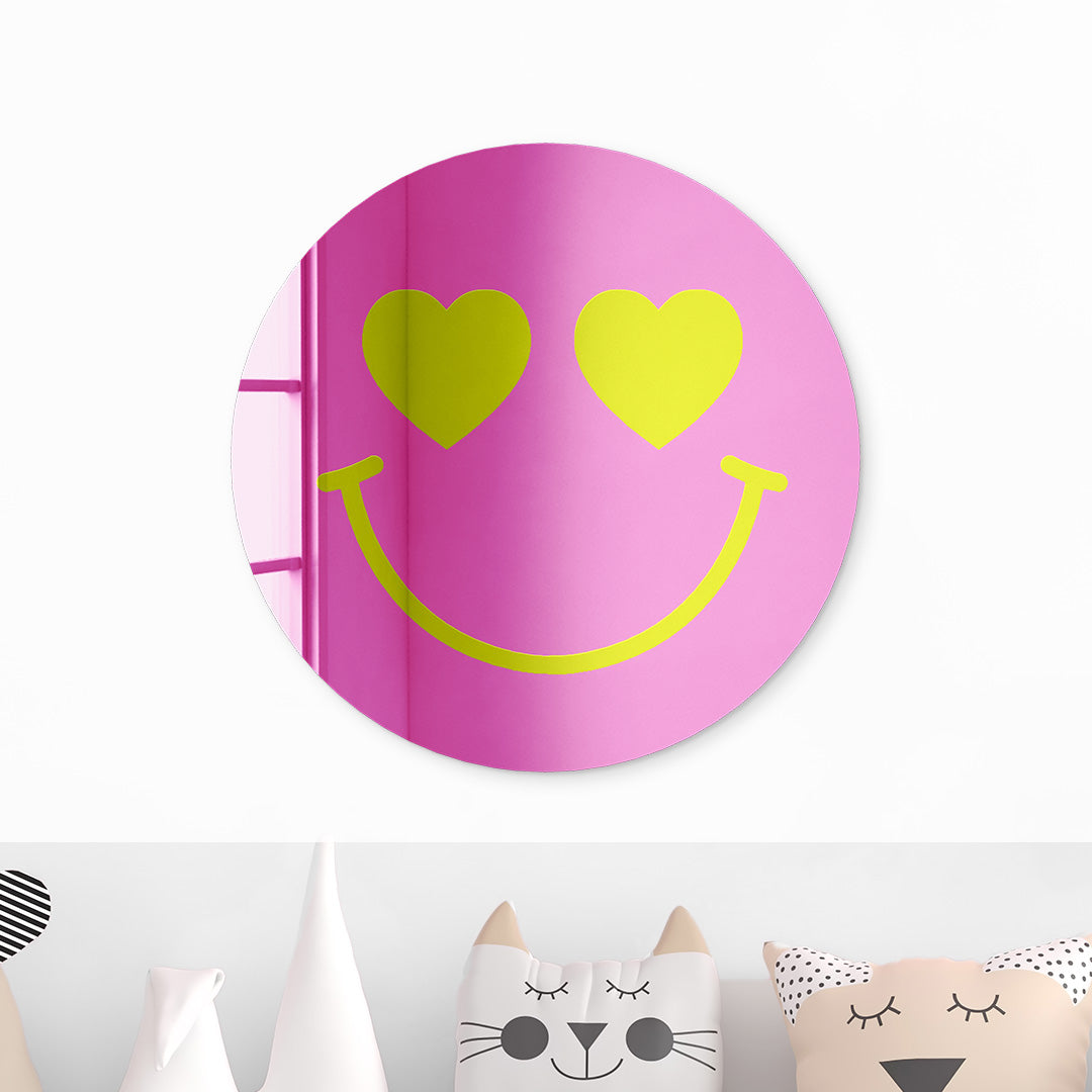 Happy Face with Hearts Eyes
