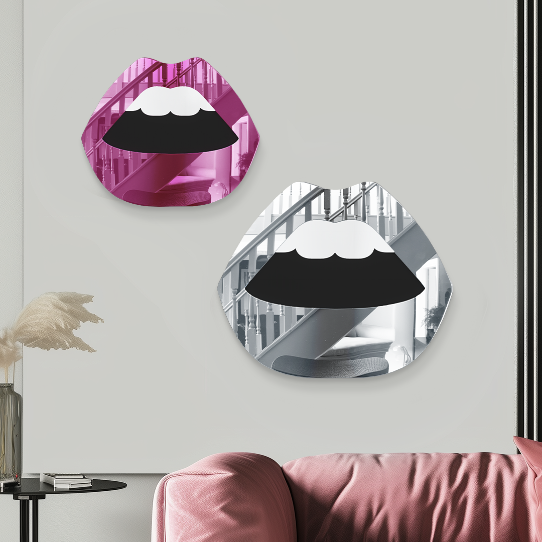 Lips Mirror Wall Art – Bold Pop Glam Décor