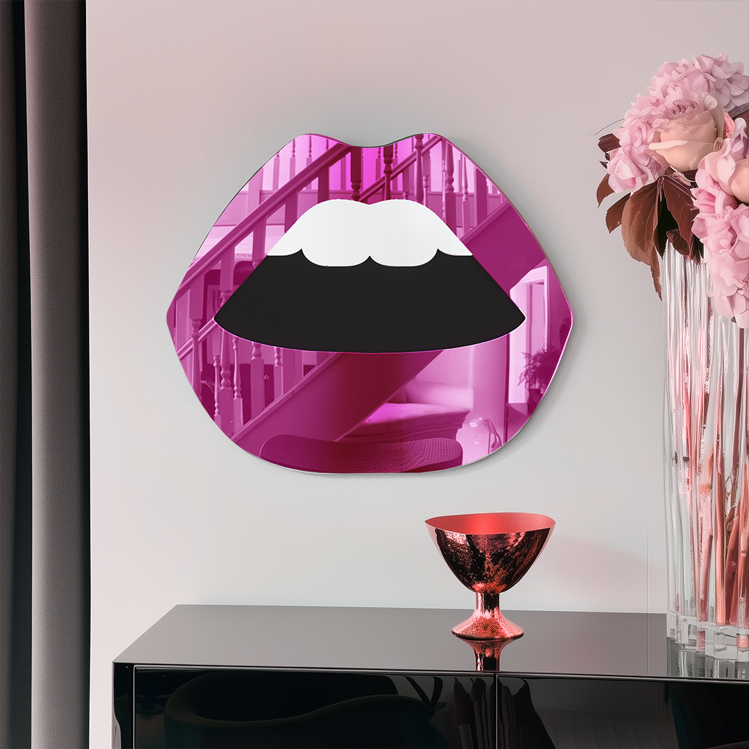 Lips Mirror Wall Art – Bold Pop Glam Décor