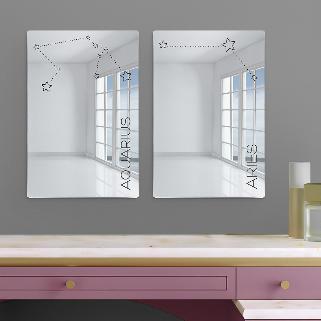 Aquarius Zodiac Sign Mirror