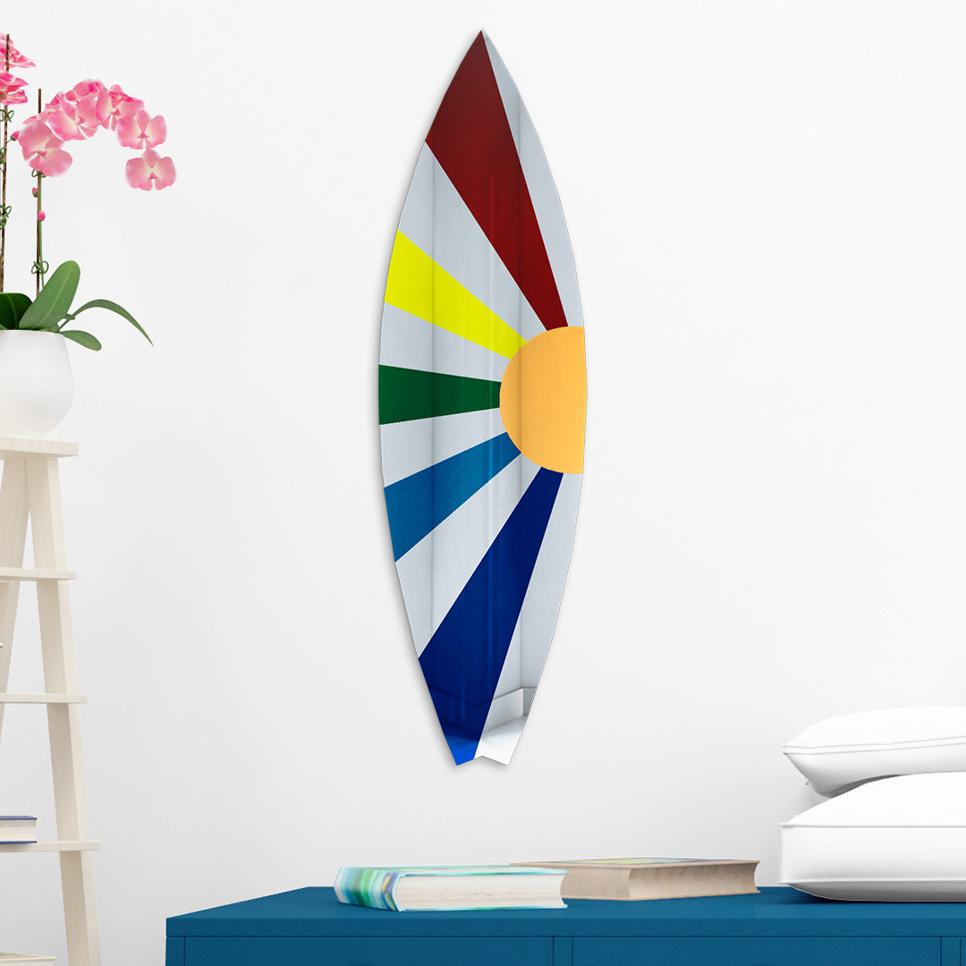 Surfboard Mirror Wall Decor