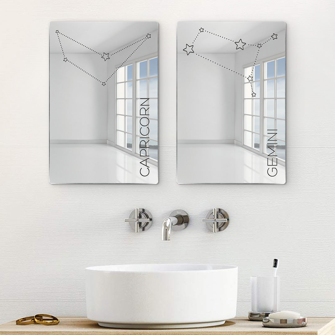 Gemini Zodiac Sign Mirror
