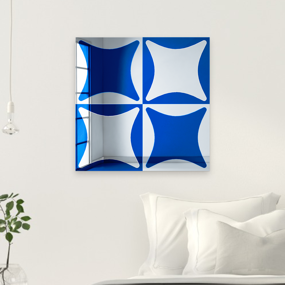 Abstract Acrylic Wall Art | Cool Decorative Wall Mirror | Silver Mirror ...