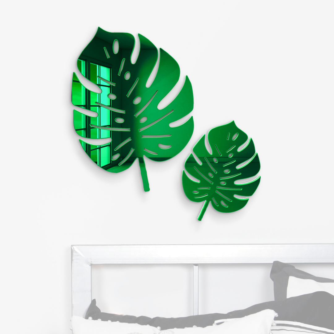 monstera deliciosa decor 12x16 & 19x26 / Green