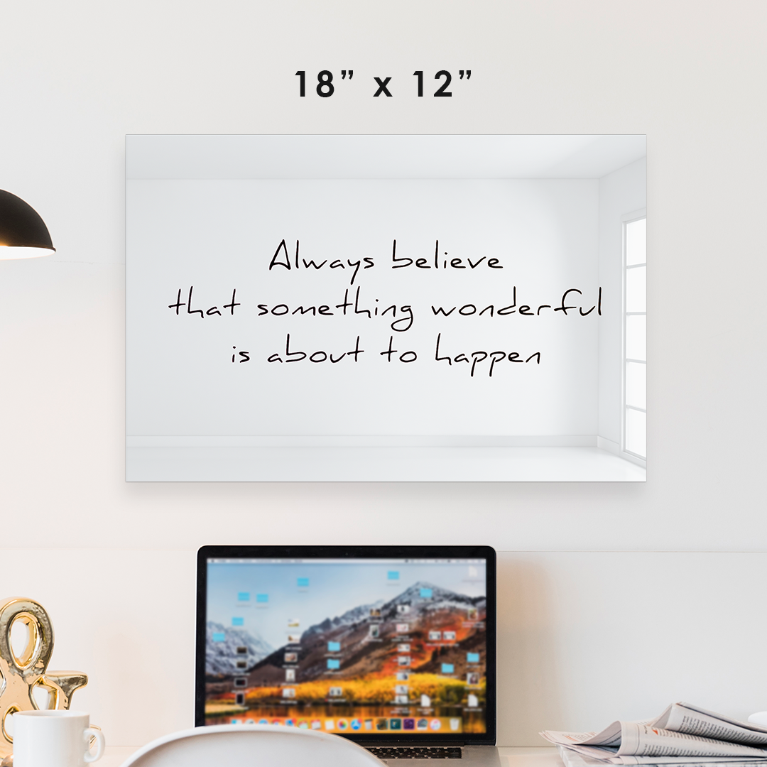 Always Believe Something Wonderful is About to Happen