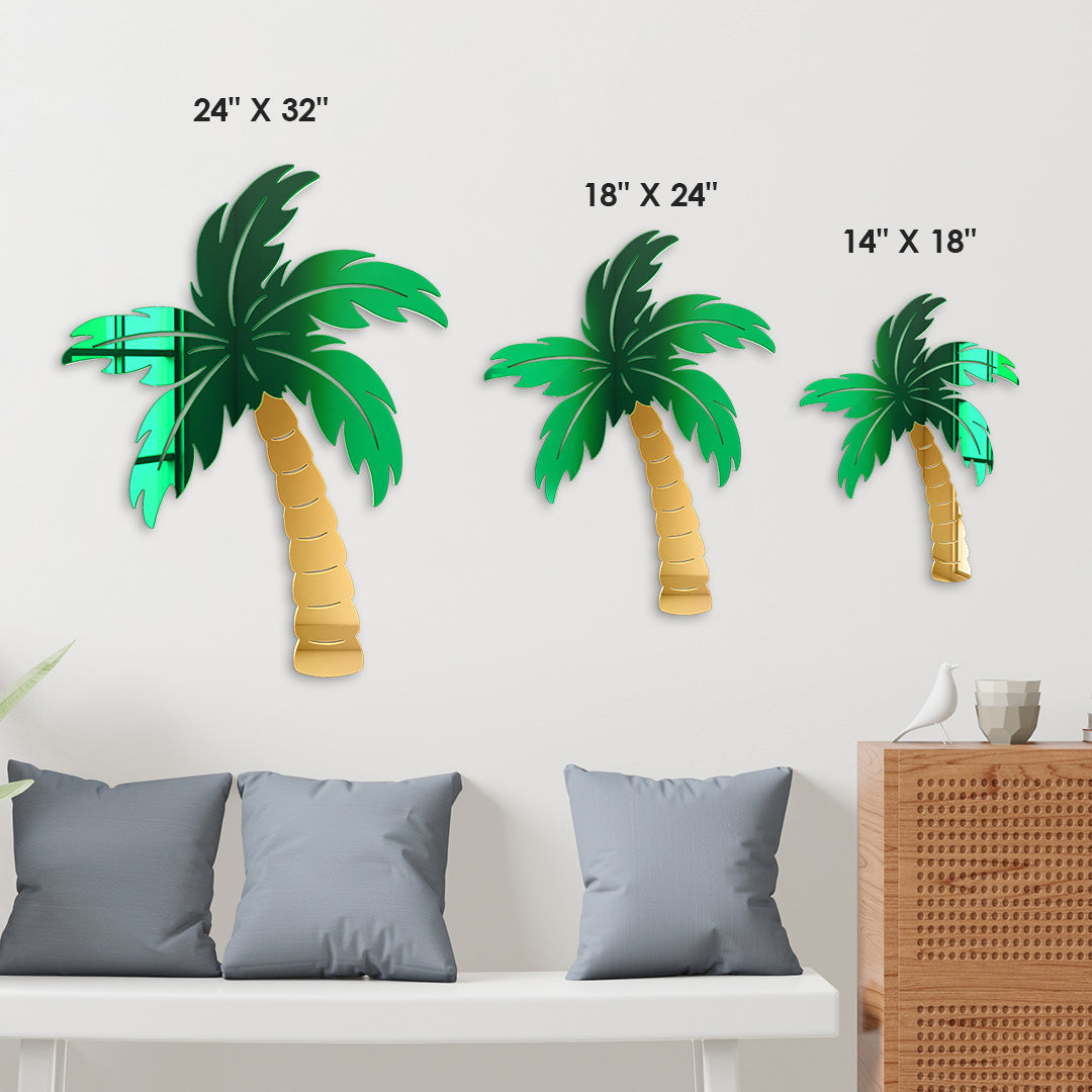 Palm Tree Mirror Wall Decor