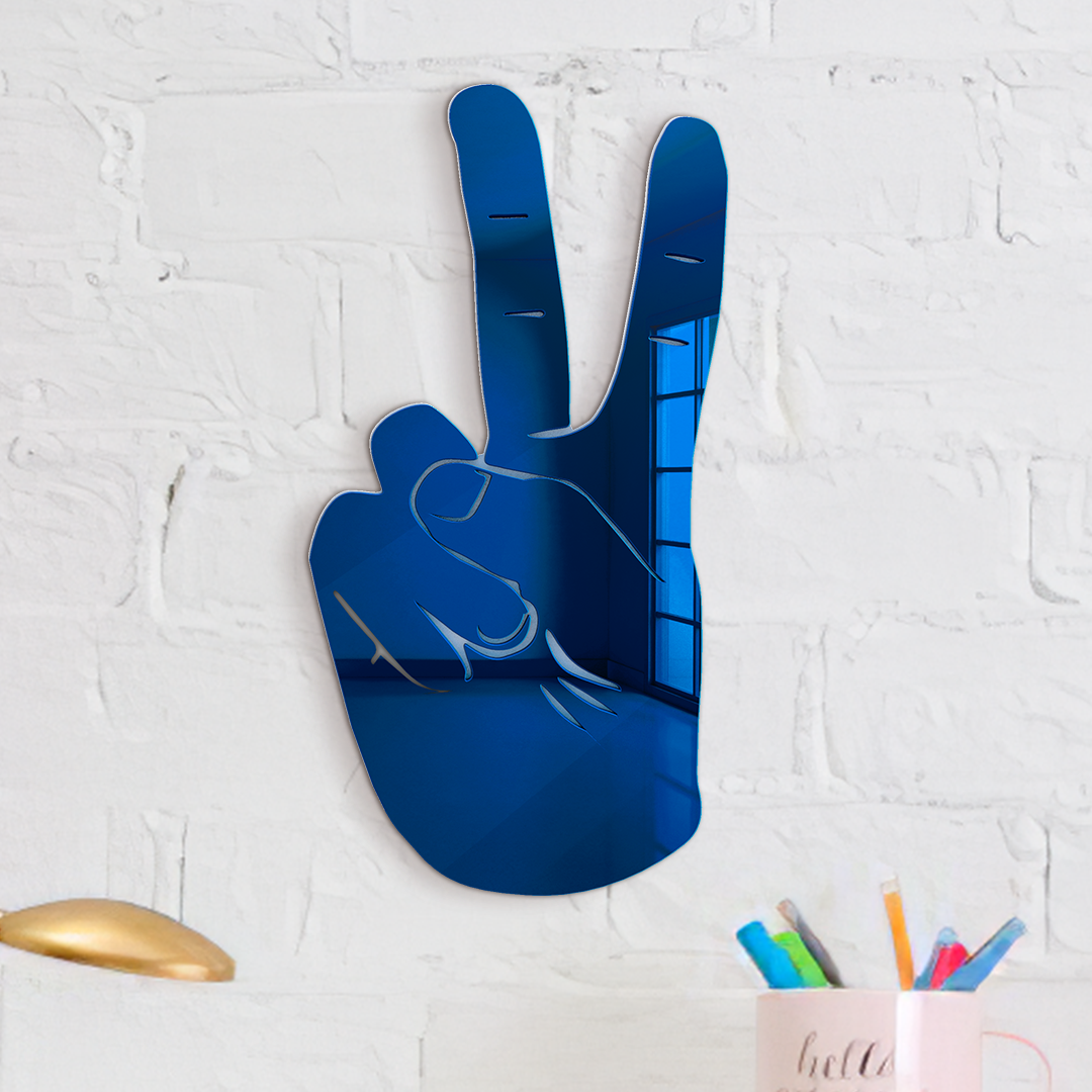 PEACE SIGN HAND SILHOUETTE - 4ArtWorks