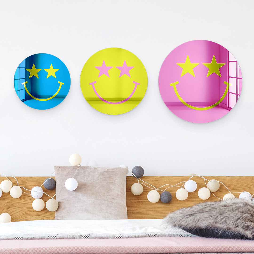 Bundle | Happy Face with Starry Eyes Multicolor 3-Piece Set