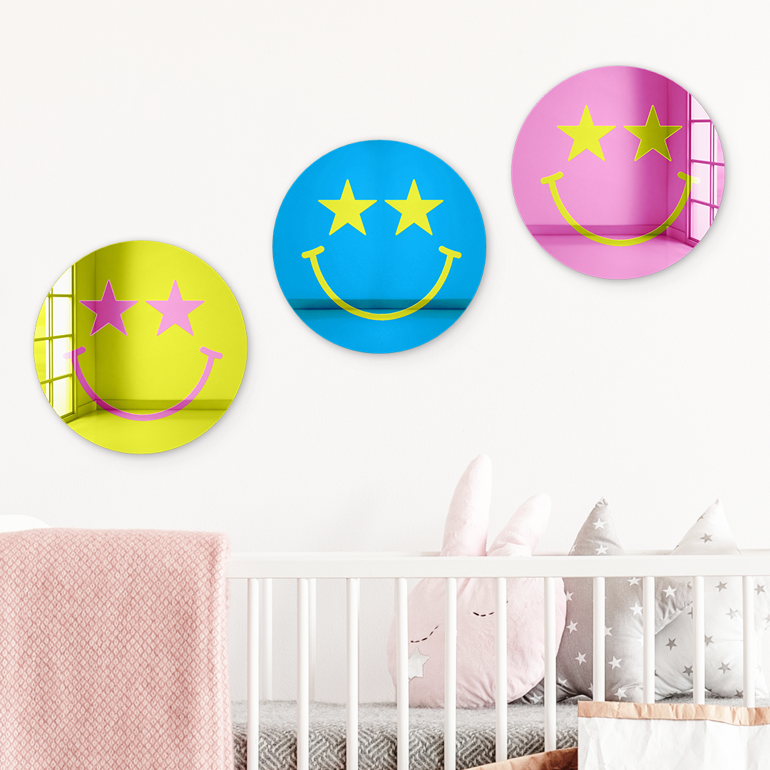 Bundle | Happy Face with Starry Eyes Multicolor 3-Piece Set
