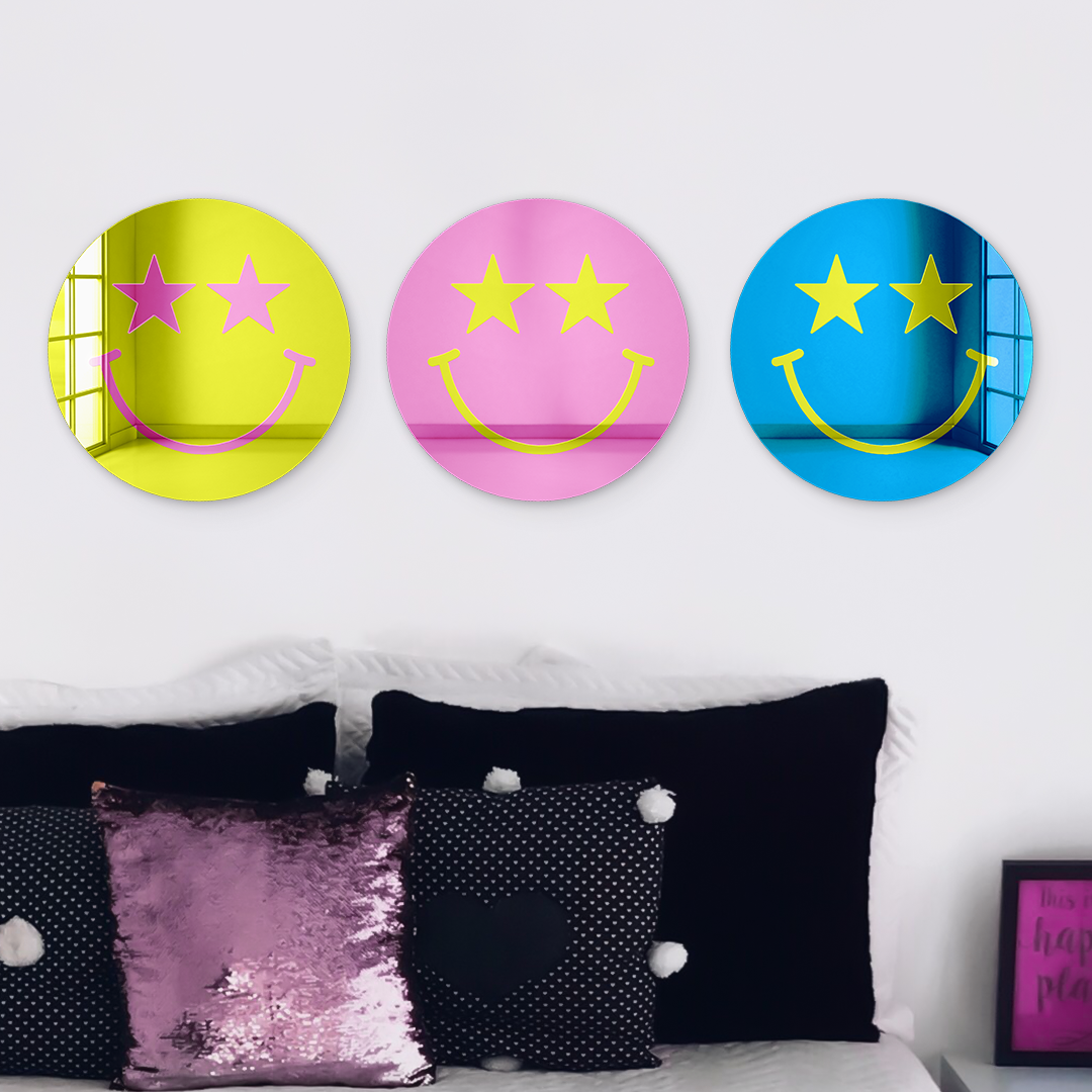 Bundle | Happy Face with Starry Eyes Multicolor 3-Piece Set