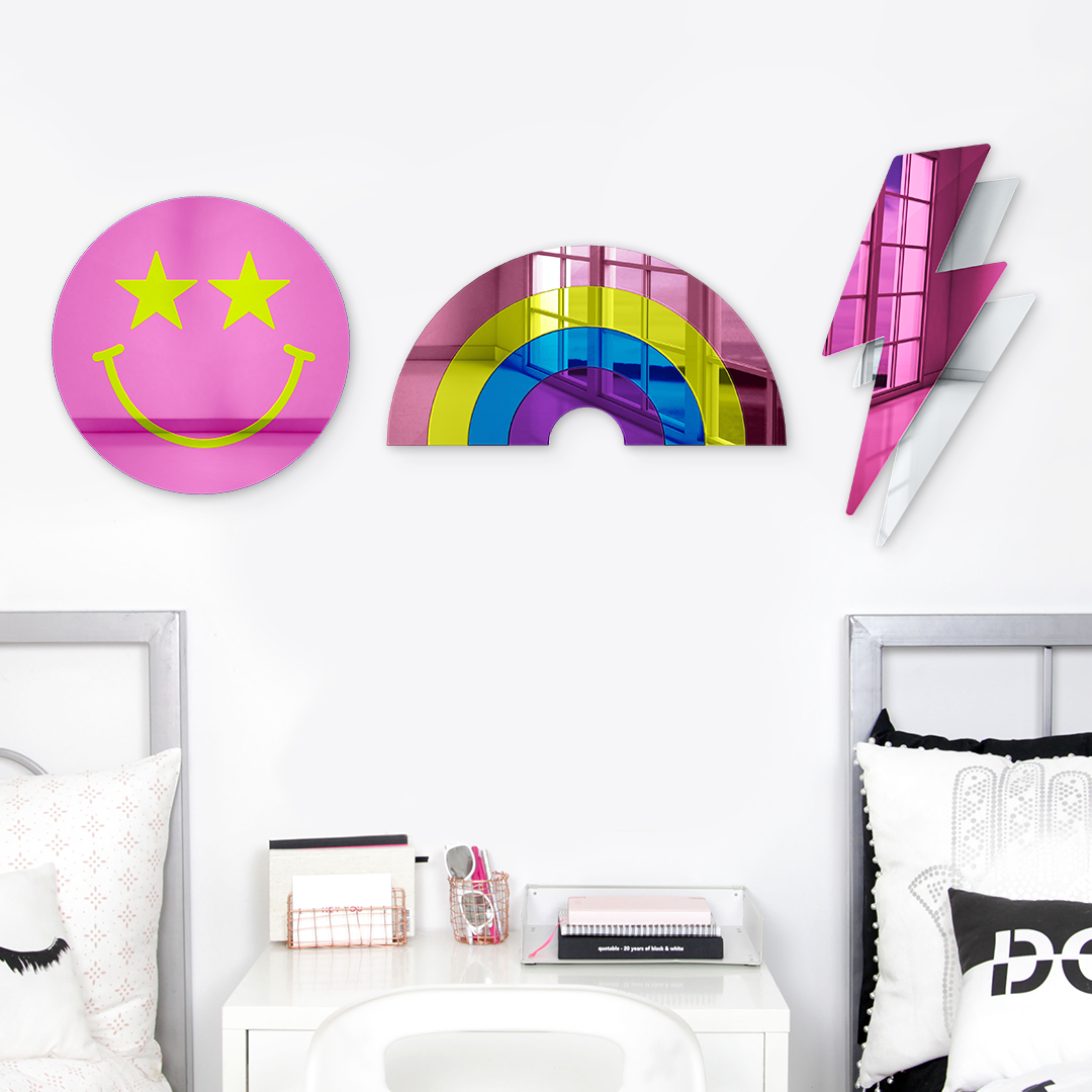 Bundle | Retro Cool 3-Piece Set | Rainbow, Smiley Face, Lightning Bolt