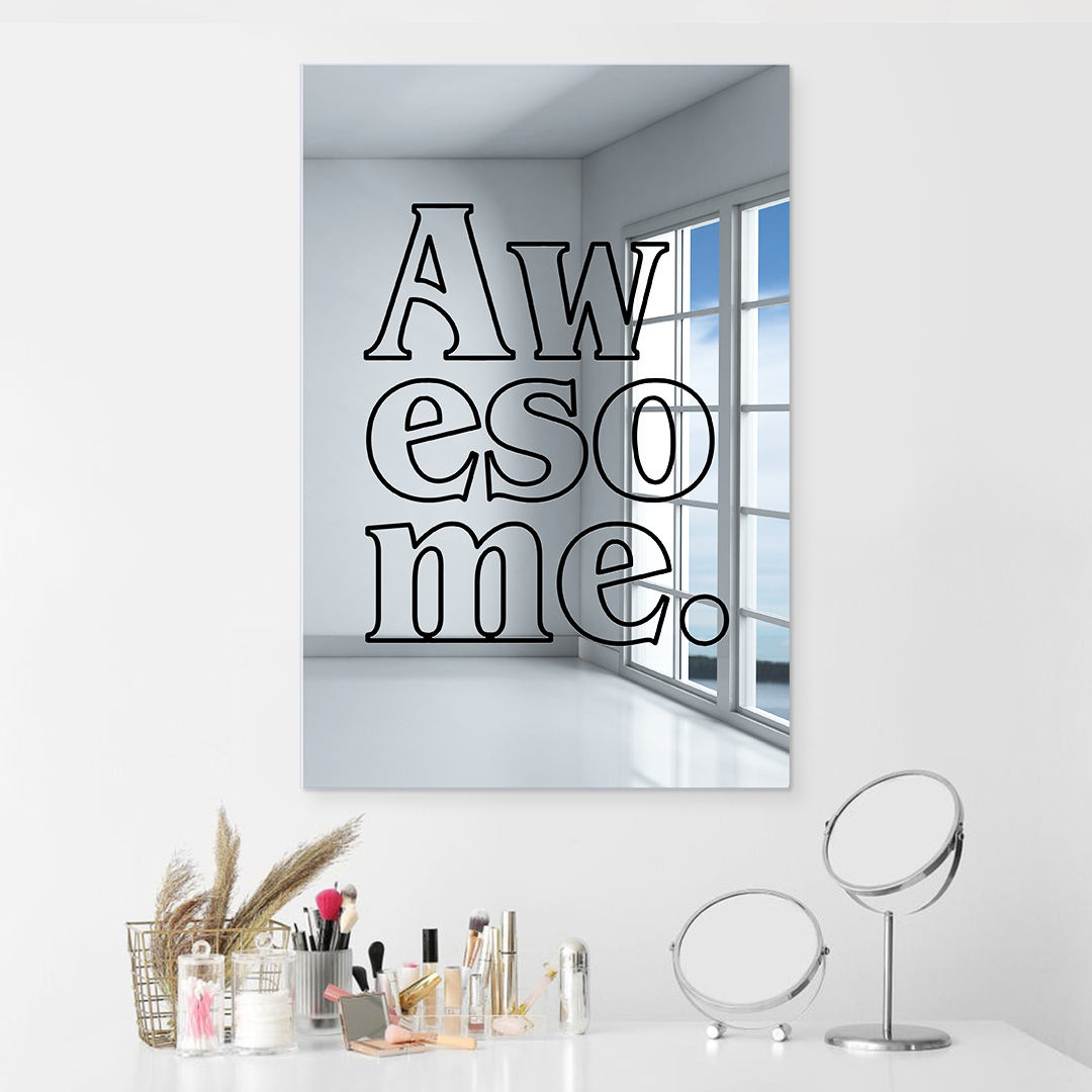 Awesome Wall Mirror Silver