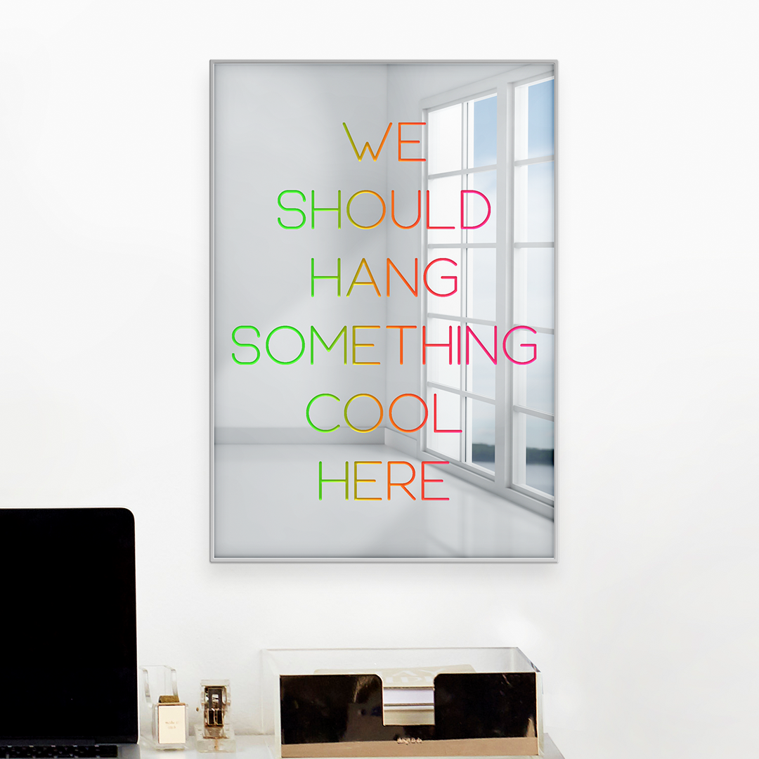 We Should Hang Something Cool Silver
