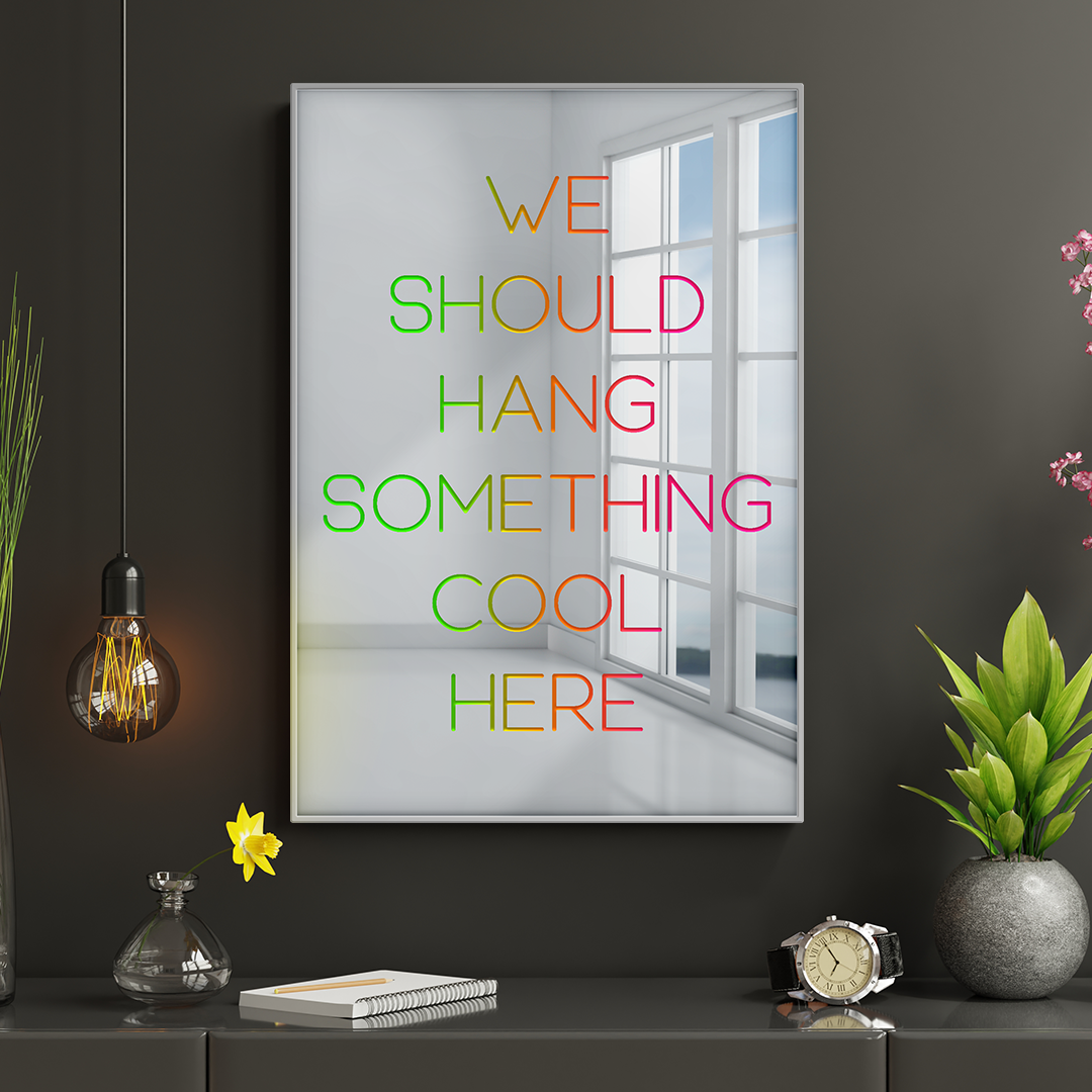 We Should Hang Something Cool Silver