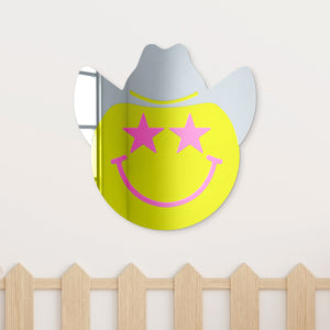Happy Face with Cowboy Hat and Star Eyes