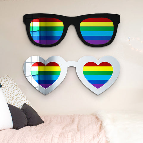 Rainbow sunglasses sales