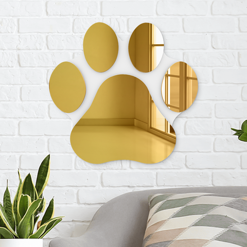 Paw print shop wall decor