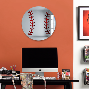 Baseball, Basketball, and Tennis Ball Sports Wall Mirrors