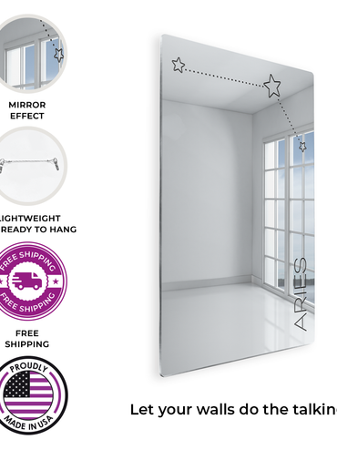 Aries Zodiac Sign Mirror