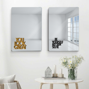 Be Yourself, Not Your Selfie Decorative Wall Mirror