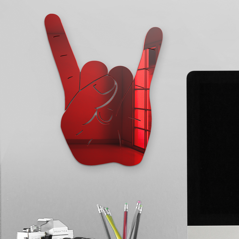 Rock On Hand Silhouette