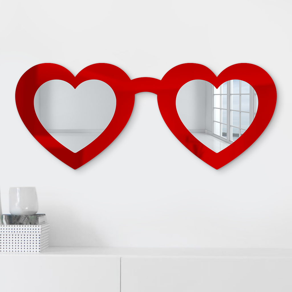 Heart sunglasses mirror shop