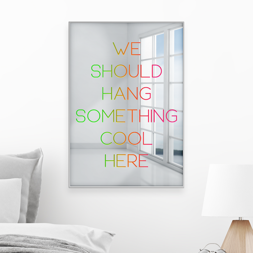 16x24 Green Orange Pink